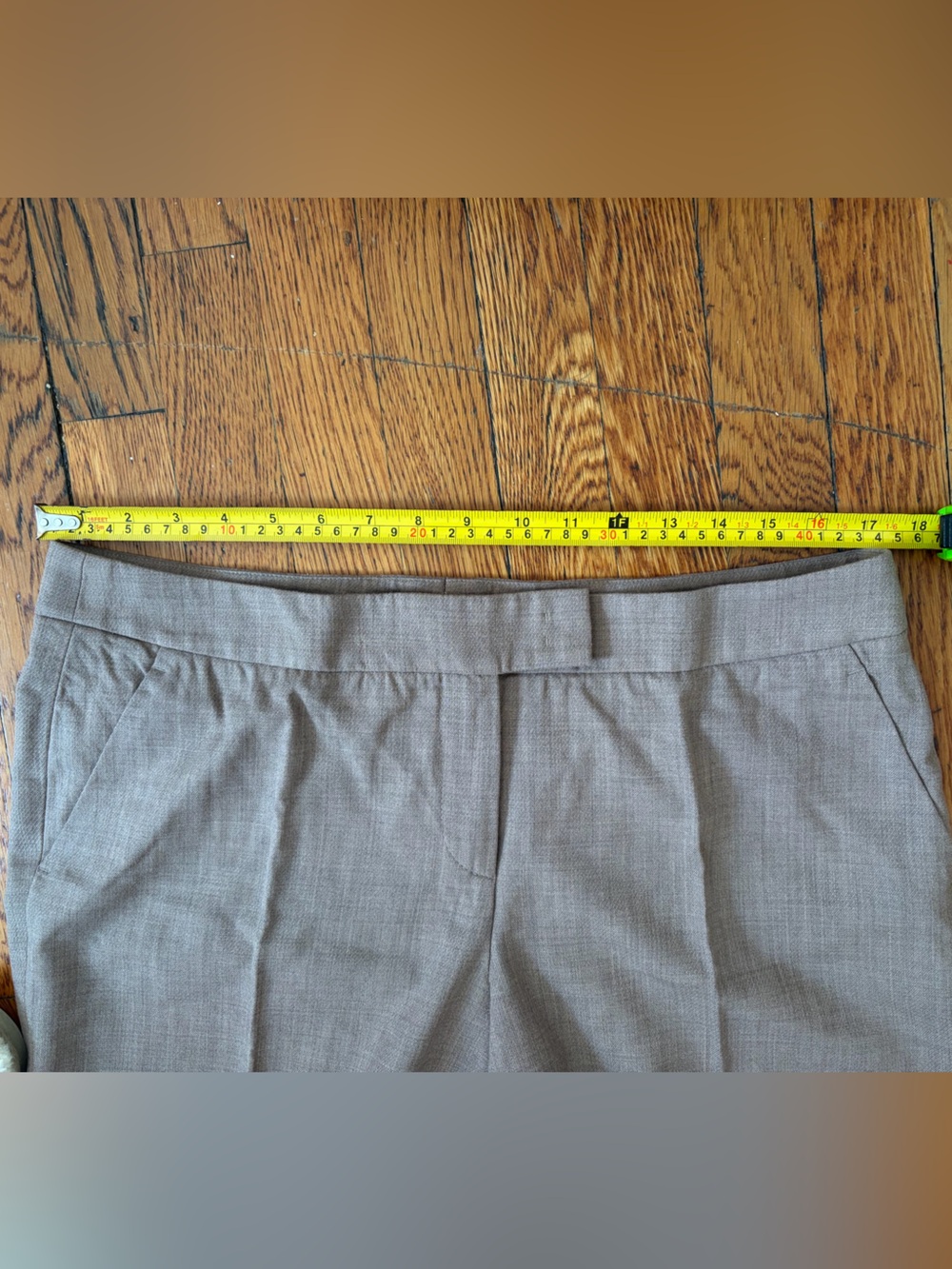Akris Punto Brown Straight-Leg Wool Blend Pants Sz 10 - Picture 8 of 11